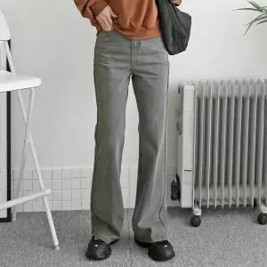 [하프클럽/옷자락]여자 부츠컷 통큰 와이드핏 데님팬츠 나팔 청바지