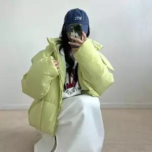 [하프클럽/옷자락]여자 겨울 아우터 비비드 후드 무광 오버핏 패딩
