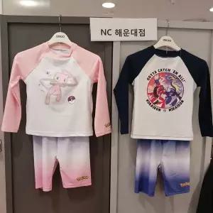 [보리보리/오후]물놀이 필수품~코라이돈~ 미라이돈~ 뮤~포켓몬 래쉬가드세트 OHAR24F2C