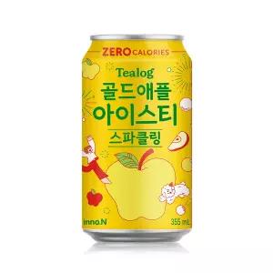 티로그 골드애플 아이스티 스파클링 제로 355ml x 24캔 / 탄산음료 캔음료