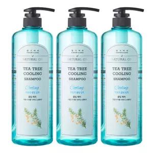 댕기머리 허벌 티트리 쿨링 샴푸 1000ml 3개