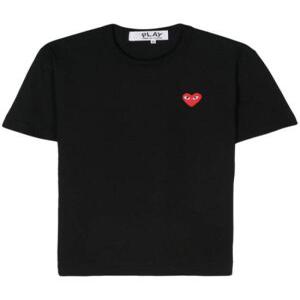 24FW 꼼데가르송 반팔 티셔츠 P1T108 AX T108 051 1 Black
