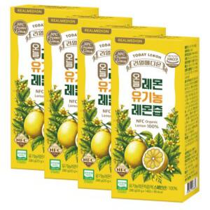 유기농 레몬즙 레몬수스틱 원액 리얼메디온 주스 간식 사무실 탕비실간식 4박스(총56포)