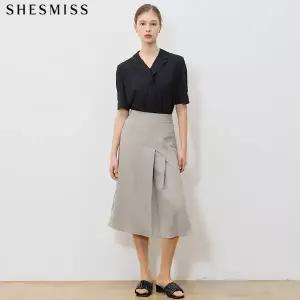 [쉬즈미스(SHESMISS)] 로라 슬릿 플리츠 스커트 (택가격: 168000원)