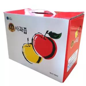 경북 청송 프리미엄 물없는 100프로 사과즙 50팩 50봉 사과쥬스 한박스 농부파파 간식 만들기 학원 화이트