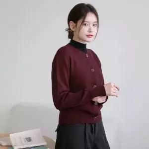 르포엠 [최초가 109 000원]오벨론 데일리 니트 가디건 2종세트