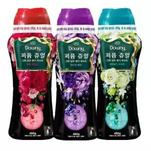 B다우니 퍼퓸쥬얼 480g 12주지속 세탁 향기부스터 3종 택1x2개/학교납품/대량구매