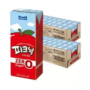 피크닉 제로 사과 200ml 48개