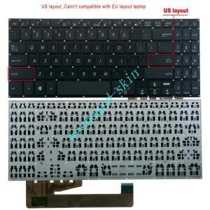 Asus X560UD 시리즈 노트북용 새 미국 키보드 백라이트 없음 프레임