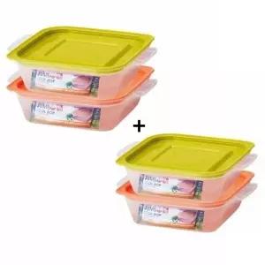 씨밀렉스 전자렌지용 점보쿡미니 400ml 4set 보관용기
