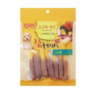(3개묶음)[펫더맨] 참좋은간식 100g (고구마 치즈 - 오리 봉)