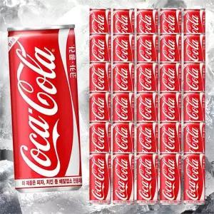 245ml 캔콜라 30개 코카콜라 업소용 미니캔 박스 탄산음료 대용량 음료수 30캔 업소용 슬림캔 245ml 탄산