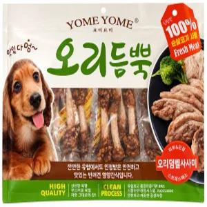 (유통임박상품26.8월) 요미요미 오리듬뿍 덤벨 오리사사미 100g