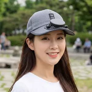 핸즈프리 태양광 선풍기 모자 태양열 자가발전 충전식 여름 농사 캠핑 낚시 야구장 등산 썬캡