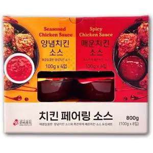 코스트코 양념 치킨소스매운치킨소스 2종 800g 100g x 8입)