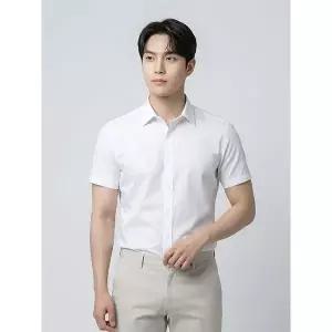[하프클럽/BY파크랜드]화이트 쿨맥스 반팔 드레스 셔츠-A6DS2310115A