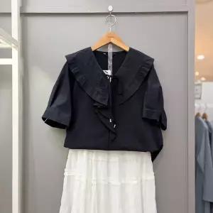 [무자크]프릴 카라 블라우스 MQ5BL06