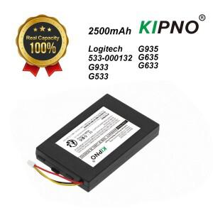 KIPNO 무선 헤드셋 배터리 2500mAh 로지텍 533-000132 G933