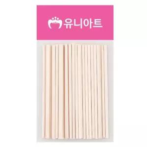 10cm 만들기용 아이스크림 막대기 둥근 나무 막대 봉 만들기 수업 재료 하드 바 원목 스틱 45개 DIY 준비물