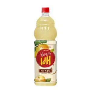 해태음료 갈아만든배 1.5L PET/과일주스/대용량/건강음료/PET병/PET팩/PET용기/갈아먹은배/과즙풍부/편의성