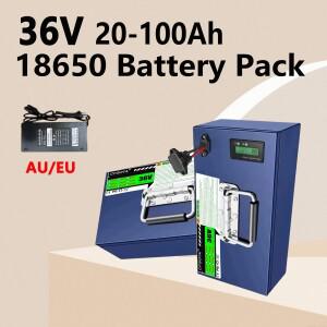 36V 100Ah 18650 리튬 배터리 팩 전동 스쿠터 전기 바이크 오토바이 삼륜차