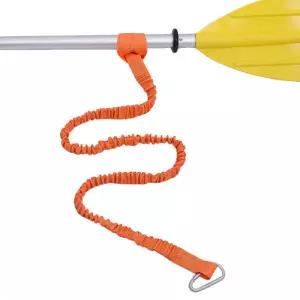 조정 가능한 탄성 카약로드 끈 카누 패들 리드 낚시 막대 안전 밧줄 Carabiner 보트 액세서리