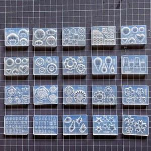 DIY 디자인 실리콘 하트 몰드 패턴 3D 장식 네일 궁전 비스킷 아트 30
