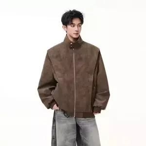봄 남사친 점퍼 나염커플 PU무스탕 안개 재킷 차이나 코트 OP1
