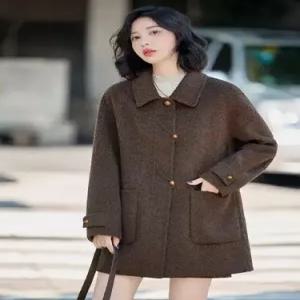 여친 하프 모직 모직코트 슬림핏 더블 코트 OP1