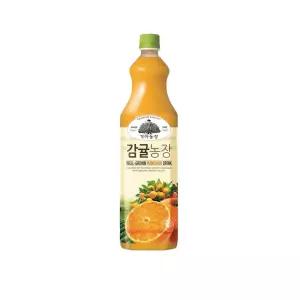 웅진 가야농장 감귤 1.5L 3펫주스 쥬스 오렌지음료 주스 과즙 혼합 착즙 과일