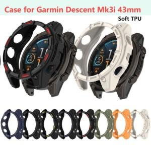 Garmin Descent Mk3i 용 소프트 TPU 케이스 스마트 호환 워치 스트랩 밴드 할로우 커버 Mk 3i 보호대 쉘 범