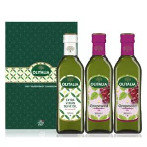 올리타리아 올리브유 500ml 1병 + 포도씨유 500ml 2병 BNS