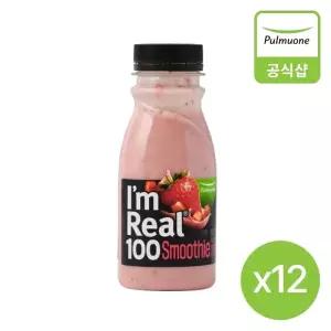 [풀무원] 아임리얼100 딸기 스무디(190ml)X12병
