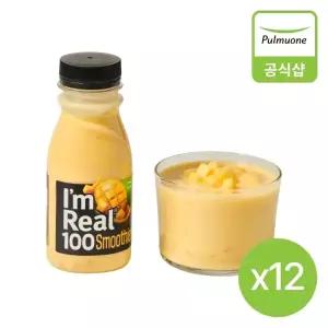 [풀무원] 아임리얼100 망고 스무디(190ml)X12병