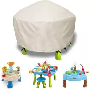 아카보 물 테이블 커버 워터파크 놀이 모래물 야외 34X34X18 인치베이그