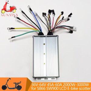 전동 킥보드 컨트롤러 E 바이크 1000W 3000W 정현파 36V 48V 52V 60V 40A 60A UART No 2 SW900 S866 LCD 디스플레이용 스쿠터 삼륜차 수리