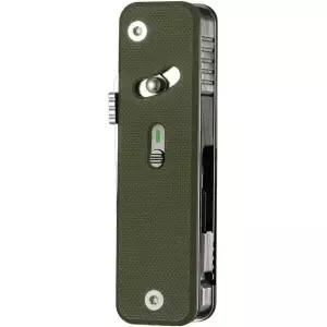ROCON S503G 9 in 1 미니 멀티 툴 EDC 포켓 나이프 핸들 가위 드라이버 나사 송곳 일자 룰러 야외 낚시