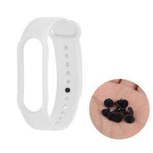 Mi Band 6 5 용 10Pcs 플라스틱 시계 버클 Miband 4 3 교체 버튼 스마트 호환 팔찌 스트랩 걸쇠 액세서리