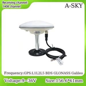 L1/L2/L5 다중 대역을 지원하는 GNSS RTK 수신기 센티미터급 위치 측정 | 자동 조종 시스템용 블루투스 및