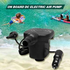 80W 차량용 DC 휴대용 전기 에어 펌프 12V 고무보트 주입 에어매트 수영튜브용
