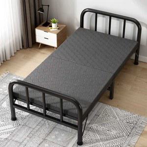 접이식 철제 침대프레임 조립침대 튜브 이층 수납 싱글침대 블랙 보드 간이 90CM