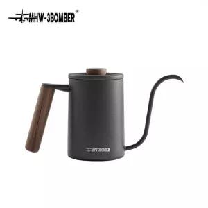 모카포트 MHW-3BOMBER 푸어오버 커피 주전자 400ml600ml 스틸 구스넥 티 워터 포트 시크 카페 바리스타 주