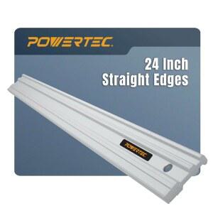 POWERTEC 24인치 알루미늄 스트레이트 엣지 정밀 기계 공구, .001