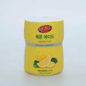 레몬에이드 리치스 레몬에이드가루 550g 레몬즙 레몬쥬스 칵테일 레몬수 (W9C9FFD)