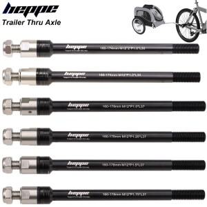 HEPPE 자전거 트레일러 쓰루 액슬 키즈 트레일러 카고 트레일러 쓰루 액슬 160-174mm/178mm 자전거 트레일