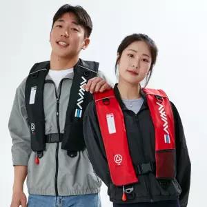 티모스포츠 자동팽창식 구명조끼 어웨이브 기본형 KC인증 FREE 수분감지 낚시 국내생산