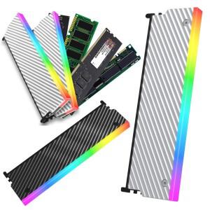 5V 3핀 ARGB RAM 히트싱크 라디에이터 쿨러 아우라 싱크 메모리 방열판 알루미늄 합금 (DDR2 DDR3 DDR4 DDR