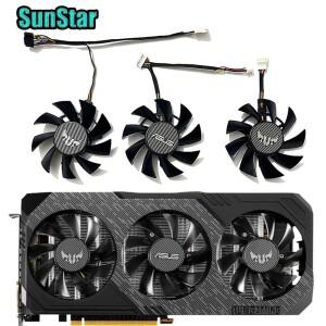 GTX1660S RX5700 XT 75MM 7PIN PLA08015S12HH GPU 쿨러 냉각 팬 asus 호환 1660Super TUF X3 비디오 카드
