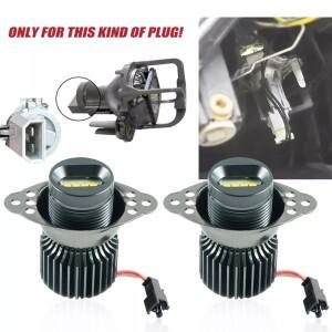 2x E90 E91 LCI 2009-2012 LED 천사 눈 헤일로 링 마커 전구 BMW 호환
