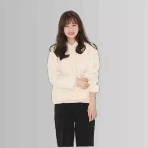 무지 박스 양털 후드티셔츠 뽀그리 모자티셔츠